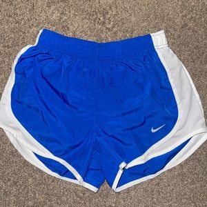 blue nike dri fit active shorts
